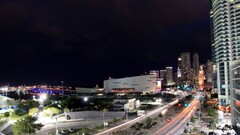 cityscape building road lights long exposure Miami