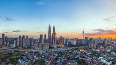 cityscape building sunset Malaysia Petronas Towers kuala lumpur