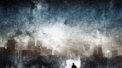 cityscape digital art City alone