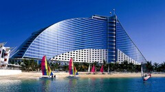 cityscape dubai building beach