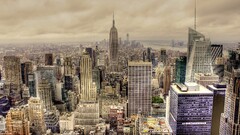 cityscape hdr building new york city Empire State Building USA