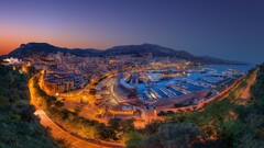 cityscape lights City monaco outdoors sky ports