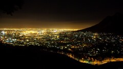 cityscape lights night South Africa