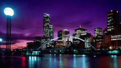 cityscape Melbourne night Australia City lantern sky City Lights