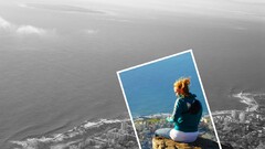 cityscape monochrome outdoors