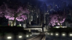 cityscape night dark