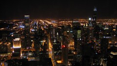 cityscape night new york city City Lights Chicago