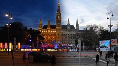 cityscape night vienna