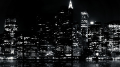 cityscape reflection night dark City Lights