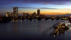 cityscape river sunset Bridge
