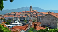 cityscape rooftops building croatia town