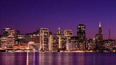 cityscape San Francisco lights USA