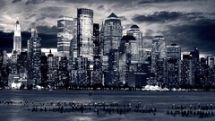 cityscape skyline City water