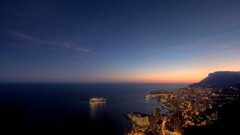 cityscape sunset monaco sky Sea lights horizon