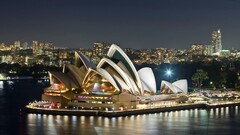 cityscape Sydney sydney opera house night Australia