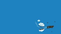 clouds Minimalism humor Aircraft