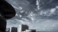 clouds sky cityscape