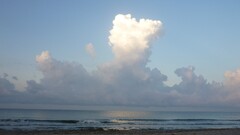 clouds skyscape beach