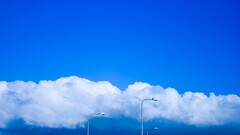 clouds skyscape street light