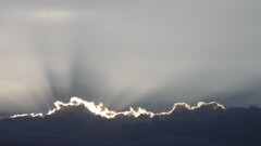 clouds sun rays sky nature