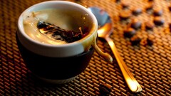 coffee cup Coffee Beans spoon food