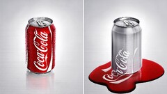 collage coca-cola can digital art
