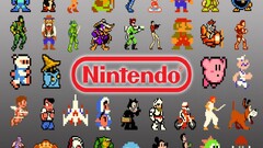 collage nintendo Pixels retro games