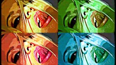 collage tongues Women artwork