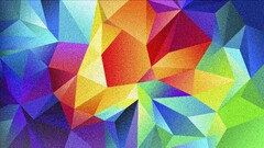 colorful abstract geometry digital art