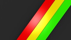 colorful black red yellow Green lines