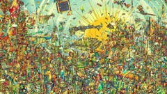 colorful detailed Matei Apostolescu artwork digital art surreal