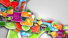 colorful digital art shapes