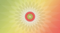 colorful Flowers Plants abstract digital art gradient