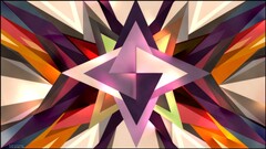 colorful geometry digital art purple