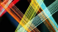 colorful lines red orange abstract black background