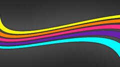 colorful Simple Background waveforms cyan