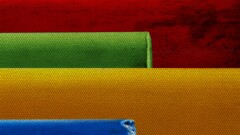 colorful yellow blue red Green