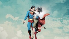 comic art superman sky artwork