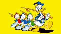 comics donald disney yellow yellow background