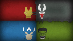 comics Hulk Venom Iron Man captain america collage