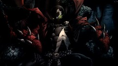 comics Spawn dark demon glowing eyes comic art