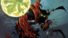 comics Spawn demon green eyes glowing eyes