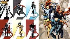 comics The Avengers comic art collage