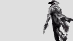 Cowboys monochrome artwork