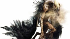 creature wings skull dark fantasy death demon fantasy art