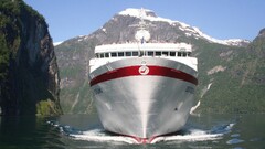 cruise ship ship Mountains vehicle