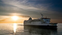 cruise ship ship sunlight Sea sky vehicle