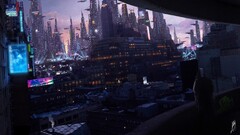 cyberpunk futuristic city futuristic cityscape science fiction