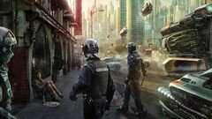 cyberpunk futuristic police science fiction