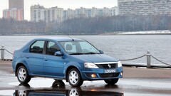 Dacia logan Car blue cars vehicle